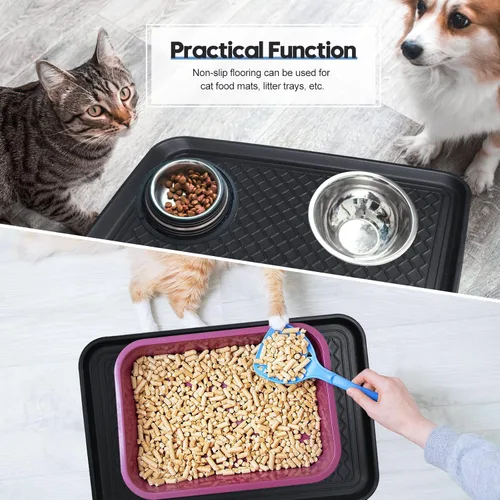Miniatura 6 de 6 bandejas multiusos para botas, impermeable, para interiores y exteriores, tapete de alimentación de mascotas para perros y gatos, protección