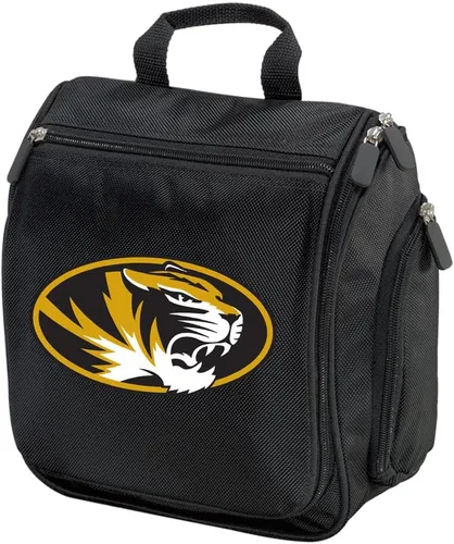 Miniatura 5 de Bolsas de aseo de la Universidad de Missouri o kit de afeitado Mizzou para hombres, bolsa de viaje colgante para la noche, Gris, Organizador