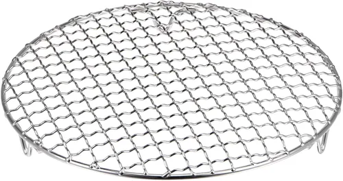 Miniatura 10 de HARFINGTON Rejilla Redonda de Cocina de 6.5 Pulgadas de Acero Inoxidable 201 con Alambre Cruzado para Barbacoa, Parrilla, Cocina, Horneado, Ahumado
