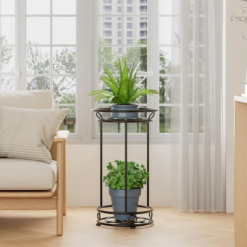 Miniatura 3 de YIUKEA - Soporte para plantas para interiores y exteriores - Estante organizador alto de varios niveles de metal para macetas, exhibidor de flores