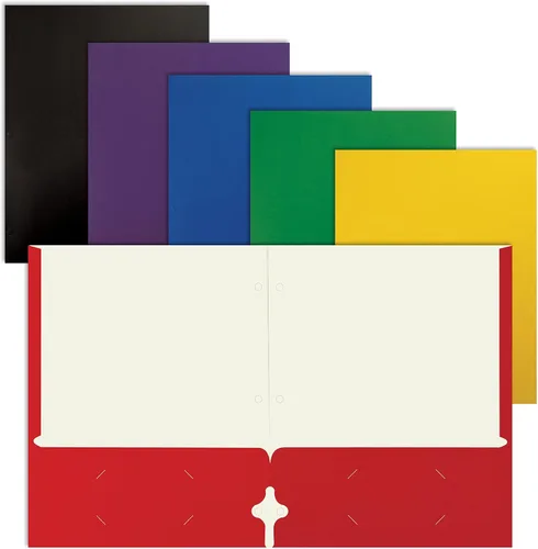 Miniatura 11 de Better Office Products Carpetas portafolio de dos bolsillos, paquete de 50 unidades, color negro, carpetas de papel tamaño carta, 50 piezas