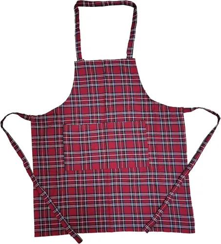 Miniatura 7 de Delantal, bosque de Navidad, delantal 100% algodón con correa ajustable para el cuello y lazos y bolsillo extralargos, tamaño 28 x 32 pulgadas.