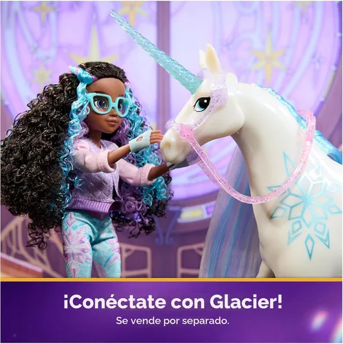Miniatura 6 de Unicorn Academy, Power of Friendship Layla con libro y 5 modas, 9.5 pulgadas, muñecas y juguetes de unicornio, regalos y rellenos de calcetines