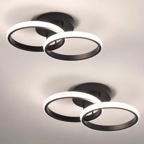 Miniatura 15 de CANEOE Lámparas de Techo LED Redondas Modernas, 6000K Blanco Frío, Lámparas de Techo para Pasillo, Luces de Techo Cerca del Techo para Baño