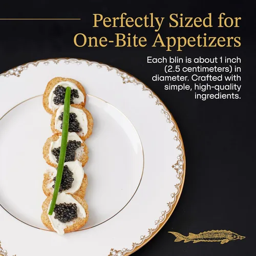 Miniatura 6 de Royal Beluga Hybrid Sturgeon Black Caviar Gift Set 8.8oz/250g de Italia, clasificado como el mejor caviar negro del mundo, colección de lujo