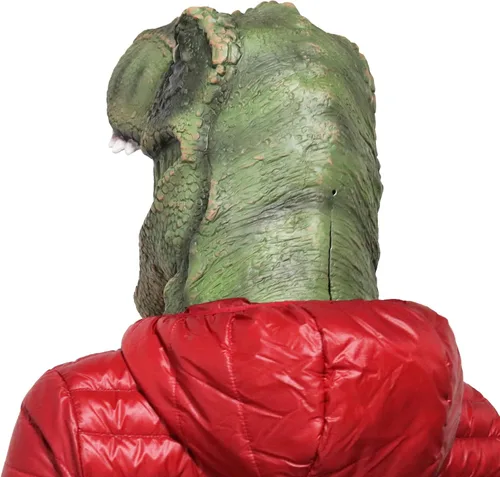 Miniatura 5 de LarpGears Máscara de disfraz de Halloween para fiesta de látex animal T-rex dinosaurio máscara tamaño adulto
