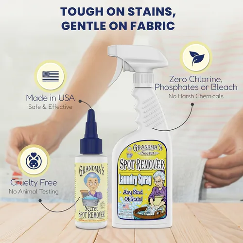 Miniatura 6 de Grandma's Secret - Aerosol removedor de manchas para ropa sucia - Removedor de manchas para tela sin cloro, blanqueador ni toxinas - Elimina manchas