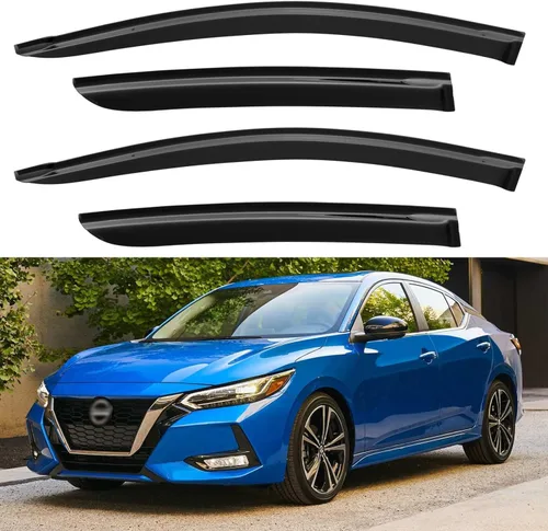 Miniatura 138 de YQAUTEC Viseras de Ventana Protectores de Lluvia para Honda Civic 2022 2023 2024 2025 2026, Deflectores de Viento de Ventilación de Ventana Fuera