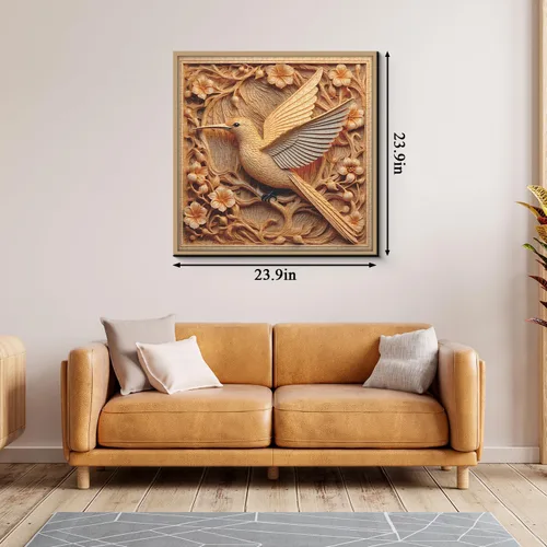 Miniatura 4 de Rompecabezas de colibrí para adultos de 1000 piezas, rompecabezas de arte de flores de pájaros, autoestereoscopia de pájaros imposibles