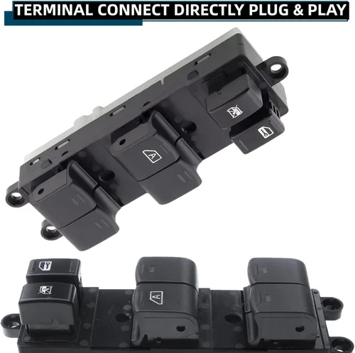 Miniatura 5 de MOJTBE 25401-EA003 Interruptor de ventana eléctrica principal del lado del conductor delantero compatible con Nissan Frontier y Nissan Xterra 2005