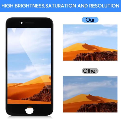 Miniatura 5 de Para iPhone SE 2022 Reemplazo de pantalla negra, para iPhone SE3 Generación Pantalla LCD Pantalla táctil Reemplazo de pantalla completa