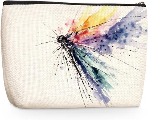 Miniatura 27 de Wenboco Bolsa de cosméticos con temática de ratón de dibujos animados para mujeres, cumpleaños, esta chica corre en aperitivos, bolsa de maquillaje