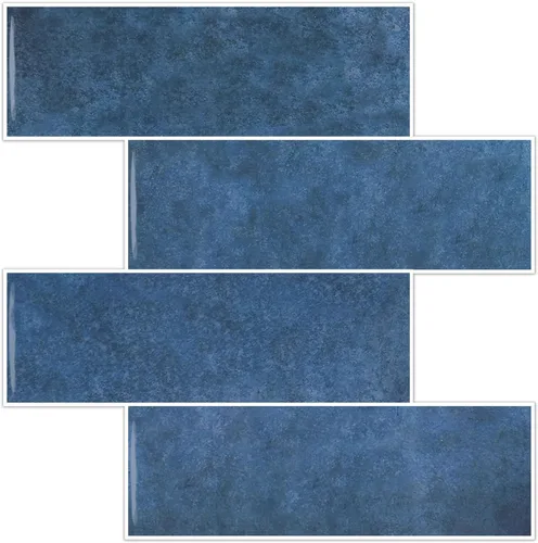 Miniatura 15 de Tilingview 10 piezas de azulejos de pelar y pegar para salpicaduras de cocina, diseño de tiras, azulejos de vinilo autoadhesivos, adhesivo de pared