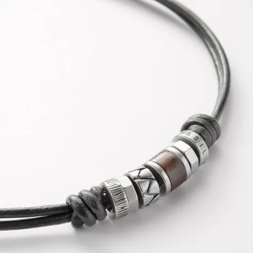 Miniatura 2 de Mans colgantesCollares Joyeria Fossil Steel 84068040