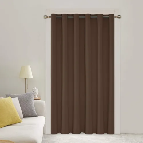 Miniatura 156 de Deconovo Cortina opaca, para oscurecer la habitación Gris claro
