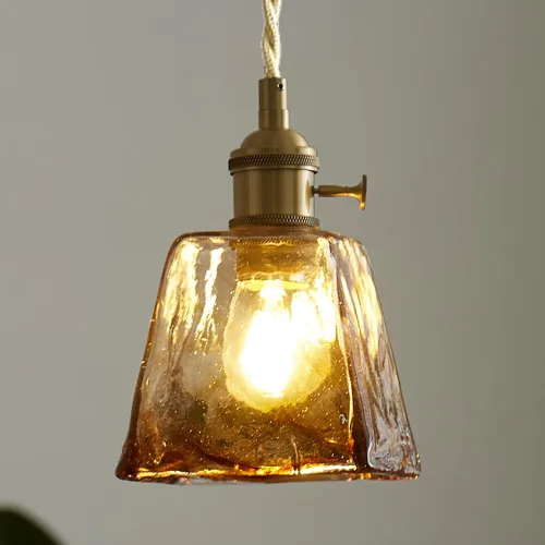 Miniatura 14 de Sedelan Lámpara Colgante Vintage, Luces Colgantes de Vidrio Isla de Cocina, Lámpara Colgante Antigua, Iluminación Colgante Interior para Cocina