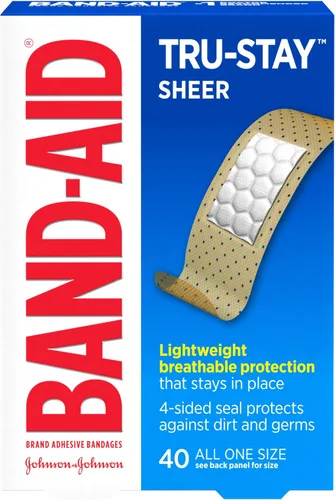 Miniatura 11 de BAND-AID Brand Sheer Spots - Vendajes adhesivos cuadrados pequeños transparentes, estériles, envueltos individualmente, discretos para primeros