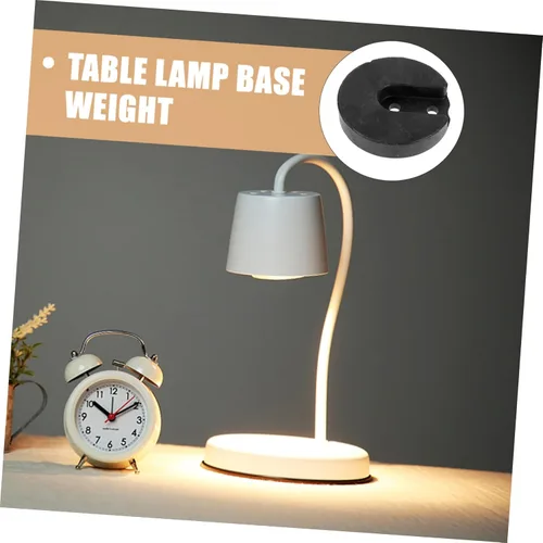 Miniatura 2 de Lámpara de mesa Base Contrapeso Piezas de luz Soporte de escritorio Pantalla Base de la lámpara de peso redondo Peso Linterna Peso profesional Mesa