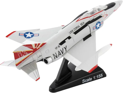 Miniatura 5 de Daron Worldwide Trading Postage Stamp F-4B Phantom II Sundowners Vehículo (Escala 1/155)