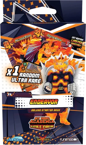 Miniatura 2 de Jasco Games My Hero Academia - Juego de cartas coleccionables Serie 3 Endeavor Starter Deck Juego de cartas coleccionables para adultos