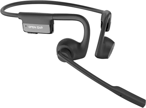 SANOTO Auriculares de oreja abierta con micrófono, auriculares inalámbricos de oreja abierta Bluetooth 5.3/emparejamiento multipunto/micrófono con
