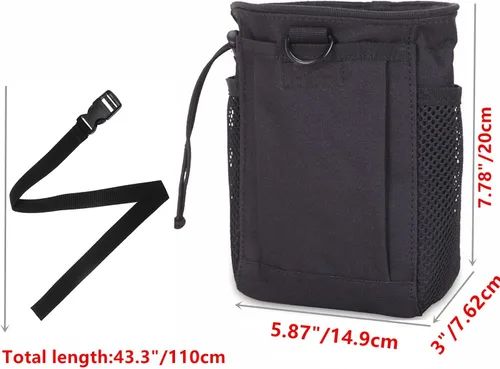 Miniatura 2 de Bolsa de tiza para escalada en roca, bolsas de tiza Bouldering con cinturón de clip rápido y 3 bolsillos, gran equipo para escalada en roca