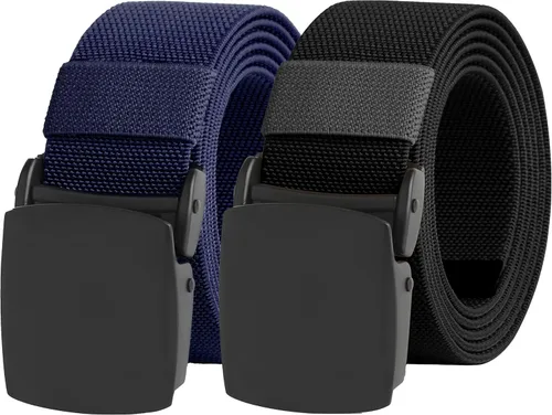 Miniatura 35 de UNGGJKB Men's Tactical Belt, Nylon Casual Elastic Belt, Work Belt That Can Be Cut And Adjusted