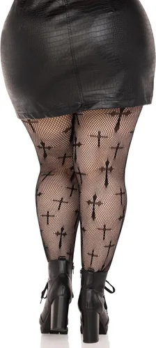 Miniatura 2 de Leg Avenue womens Dark Alternative Fishnet Tights