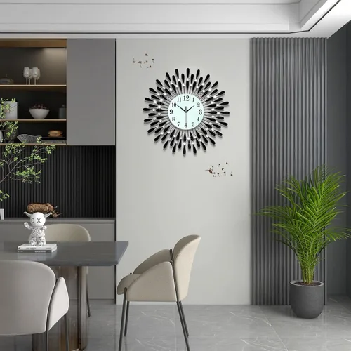 Miniatura 2 de Relojes de pared grandes para decoración de sala de estar, reloj silencioso grande y moderno que no hace tictac para dormitorio, oficina, cocina