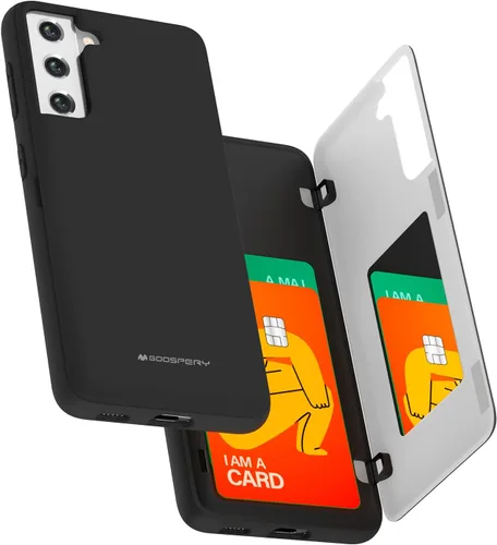 Miniatura 95 de GOOSPERY Funda tipo cartera para Samsung Galaxy S22 Ultra, [tarjetero] parachoques magnético de puerta con cierre automático, cubierta protectora
