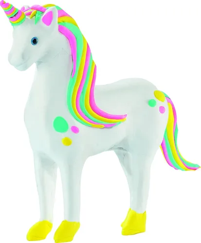 Miniatura 3 de Maped Helix USA Fabulous Factory - Masa de modelado, blanco y rosa, marcos de papel decorativos para manualidades, montaje creativo de unicornio