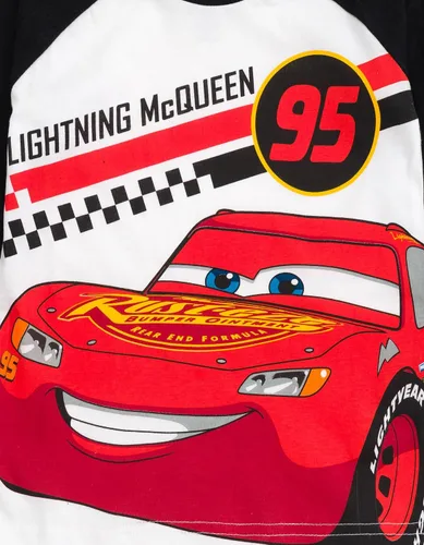 Miniatura 4 de Disney Pixar Cars Lightning McQueen Tow Mater - Paquete de 2 camisetas de manga larga para niños pequeños a grandes
