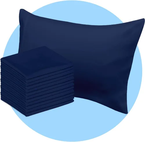 Miniatura 18 de Avalon Bedding Juego de 2 fundas de almohada de tamaño estándar color gris, mezcla de algodón de 200 hilos, suaves y transpirables, perfectas