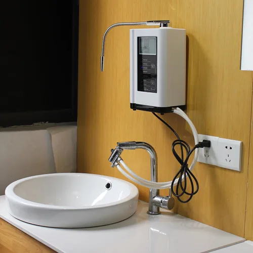 Miniatura 6 de Máquina Ionizadora de Agua Alcalina 729, Filtro Integrado, Produce Agua con pH 4-10.5, 7 Ajustes de Agua, Hasta -570mV ORP, 8000L por Filtro, Plata