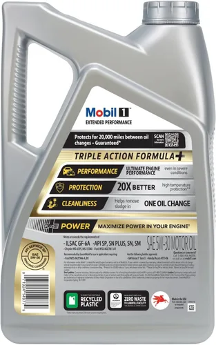Miniatura 3 de Mobil 1 aceite de motor sintético completo de rendimiento extendido 5W-30, 5 cuartos de galón
