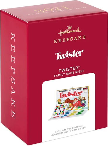 Miniatura 3 de Hallmark Keepsake Adorno navideño 2021, noche de juegos familiares Hasbro Twister Hasbro Twister Family Game Night