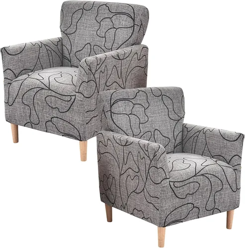 Miniatura 28 de Fundas de jacquard para sillón de banquete, fundas suaves para sillón, fundas elásticas de 1 pieza para sala de estar, funda antideslizante
