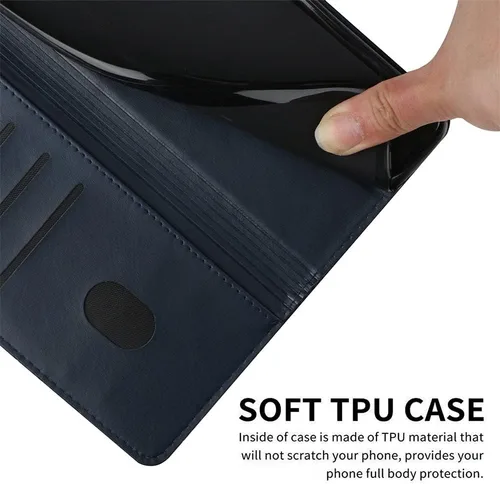 Miniatura 4 de GYHOYA Funda para Xiaomi Poco X5 Pro 5G Wallet Case, Xiaomi Poco X5 Pro 5G Funda de cuero Flip Folio con tarjeteros Kickstand Característica Azul