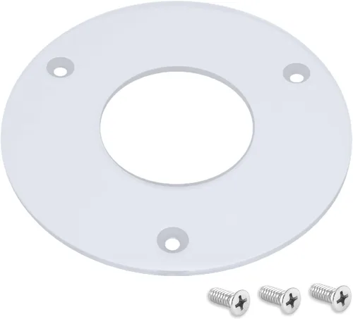 POWERTEC Placa base de router de 2-1/2 pulgadas de diámetro, acrílico transparente con múltiples agujeros preperforados, tornillos para fácil Placa