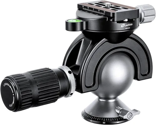 Miniatura 8 de Leofoto Cabezal de bola MH-35 de 1.378 in, con control de manillar, compatible con arca, ideal para tiro al blanco