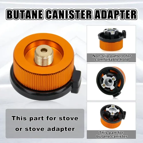 Miniatura 4 de Kit de Adaptador de Recarga de Gas RULLINE para Estufas de Camping - Juego de Adaptador de Recarga de Botella de Válvula EN417 Lindal para Tanques