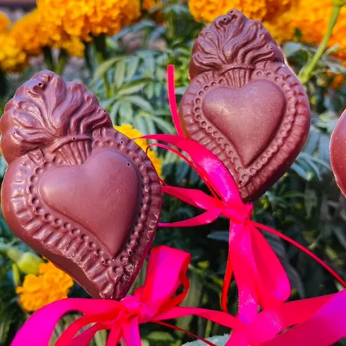 Miniatura 3 de Molde de chocolate Flaming Heart - Molde para hacer dulces