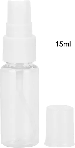 Miniatura 7 de Botellas de spray, botella de plástico transparente de plástico recargable de niebla fina botella de spray cosmético para poco agua de perfume