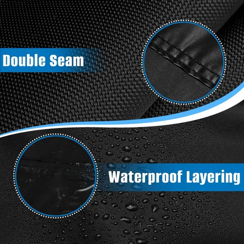 Miniatura 4 de SIRUITON Funda impermeable para muebles de exterior, 4 piezas, fundas para muebles de patio, fundas para muebles de patio, 210D, tela resistente