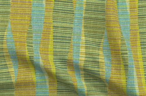Spoonflower Tela – Mid Century Modern Olive Green Aqua Retro 1960S Atómica Era 1950S Impreso en tela de lona reciclada Fat Quarter – Tapicería