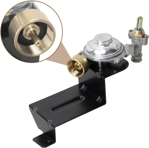 Miniatura 4 de Outspark 80477 Regulador de válvula de parrilla de gas para parrilla de gas Weber Q100 Q120, piezas de repuesto de regulador de parrilla para Weber