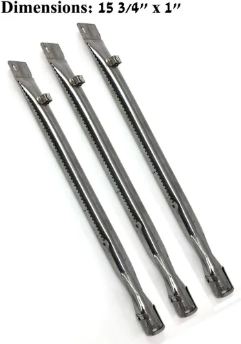 Miniatura 2 de Repuesto de quemador de acero inoxidable para modelos seleccionados Lowes 3618ST, GD4215S, GD4825, GD4825S, GD4833, Master Forge & Savor Pro (3-PK)