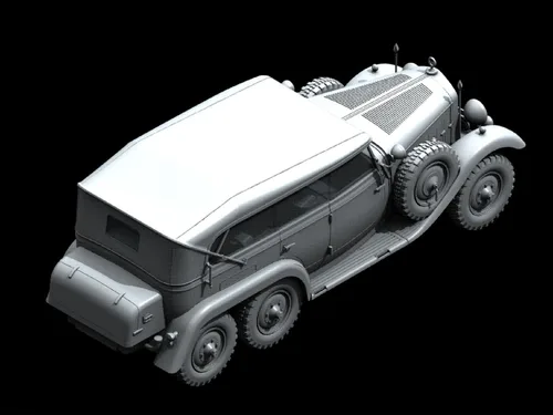 Miniatura 4 de ICM Modelos G4 con cubierta abierta WWII coche alemán