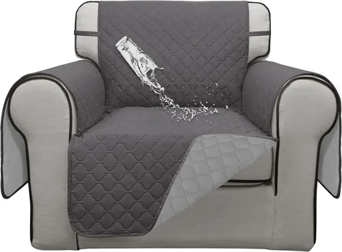 Miniatura 58 de ISSUNTEX Fundas de sofá de dos plazas con doble protección 100% impermeables para sala de estar, fundas para sofá de 2 cojines, protector de muebles