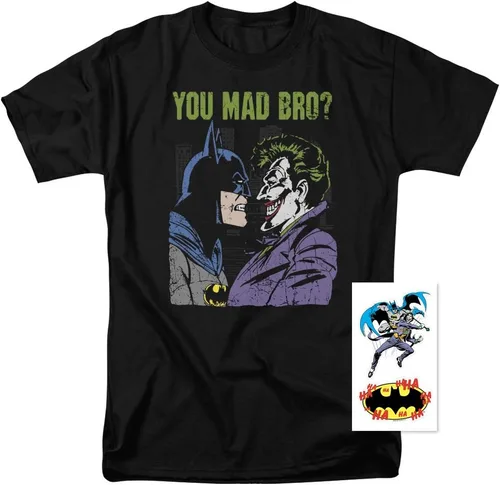 Miniatura 2 de Popfunk Camiseta y pegatinas clásicas de Batman V.The Joker You Mad Bro